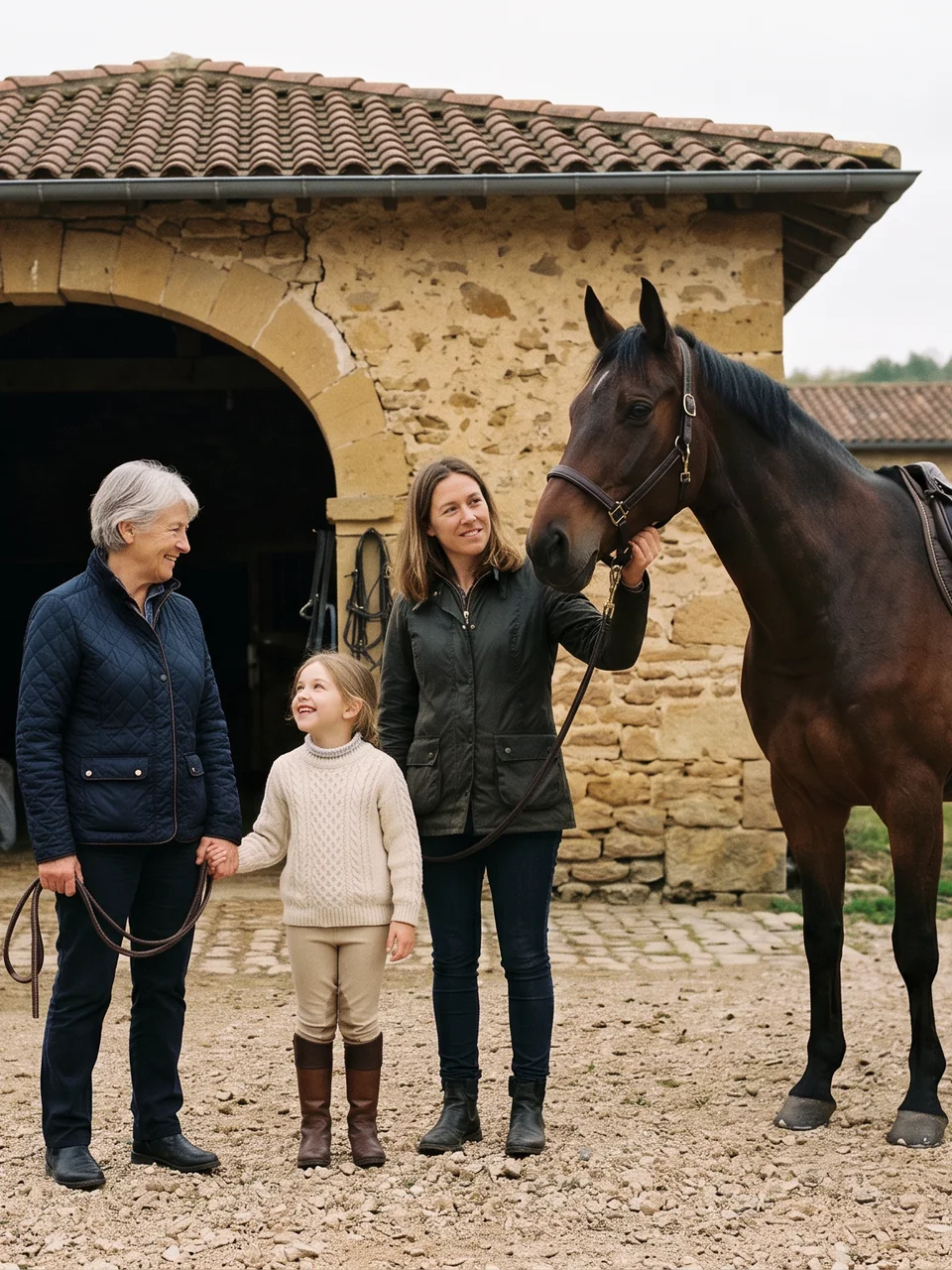 L'équipe, L'Écurie Bleue, centre équestre à Chabanière